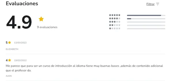 opiniones de alumnos que hicieron el curso Intensivo EasyWay de Walter Morales