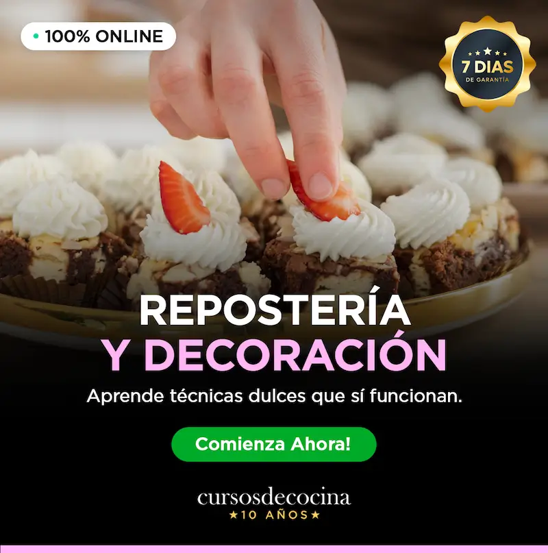 Curso de Repostería y Decoración Online de la escuela CursosDeCocina
