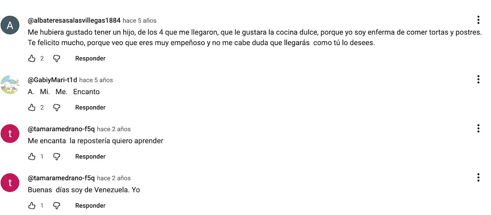 opiniones de los alumnos en youtube
