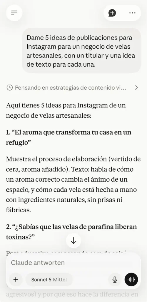 Claude en mis labores diarias