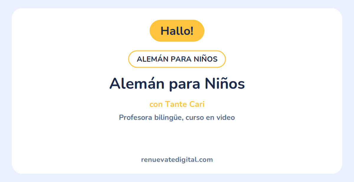 Alemán para Niños con Tante Cari