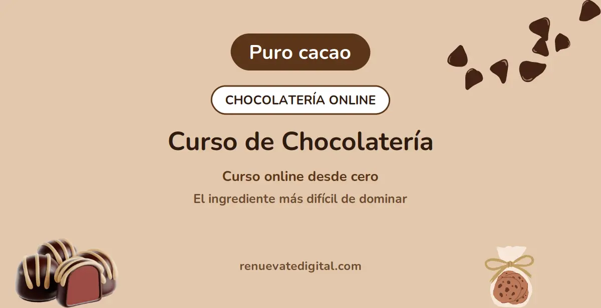 Curso de chocolatería online desde cero