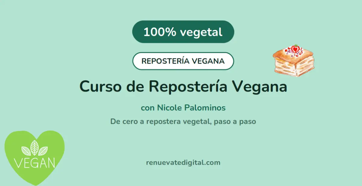 Curso de repostería vegana online con Nicole Palominos